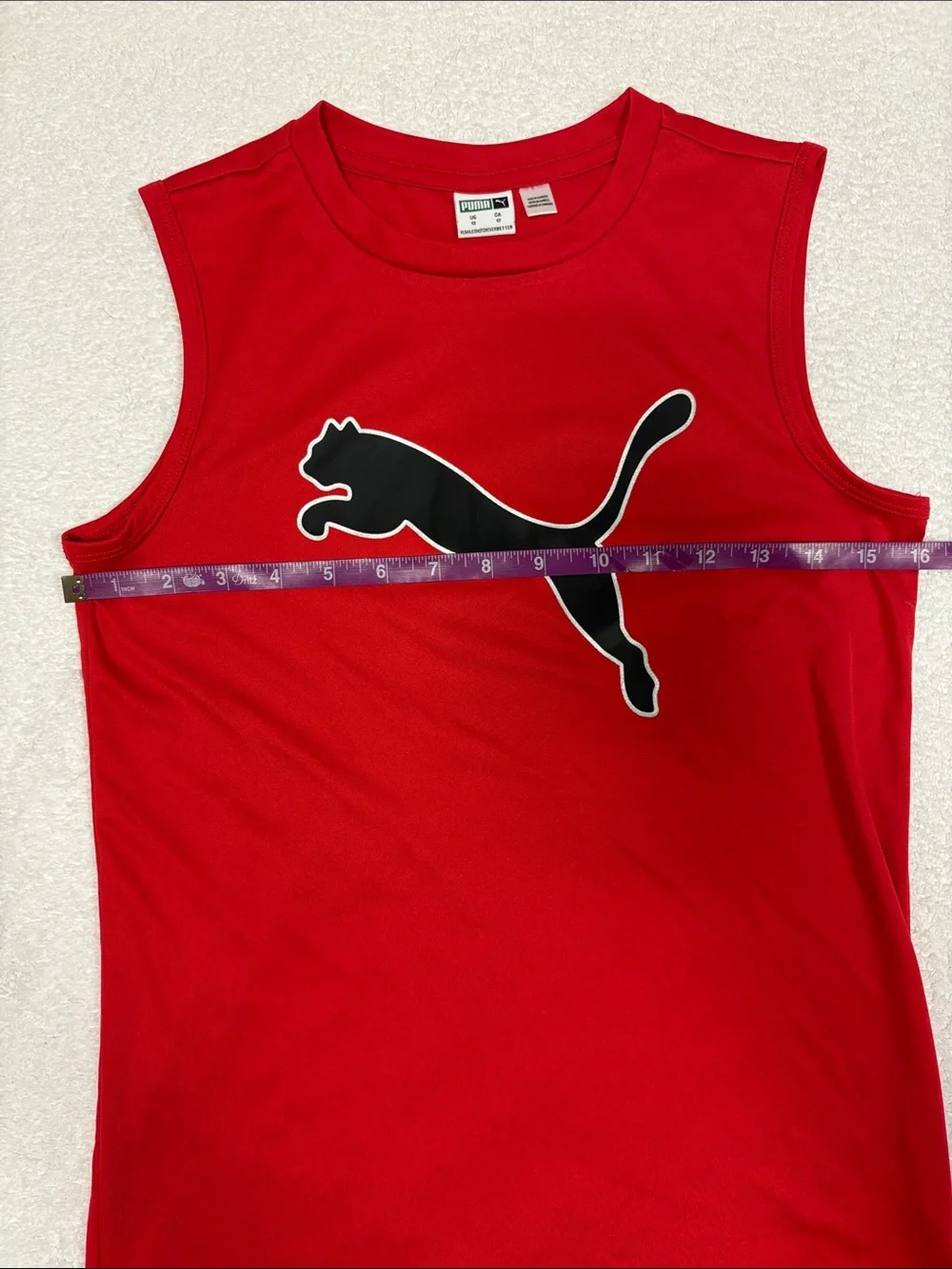 Puma Kids' lot Tanks & Tee Bundle - Blue, Red, Black, Navy size 10